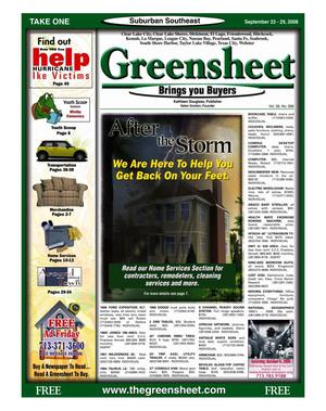 Greensheet (Houston, Tex.), Vol. 39, No. 398, Ed. 1 Tuesday, September 23, 2008