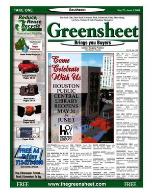 Greensheet (Houston, Tex.), Vol. 39, No. 193, Ed. 1 Tuesday, May 27, 2008