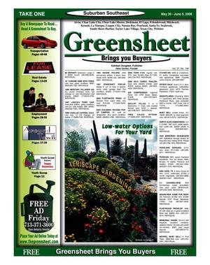 Primary view of object titled 'Greensheet (Houston, Tex.), Vol. 37, No. 194, Ed. 1 Tuesday, May 30, 2006'.