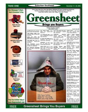 Primary view of object titled 'Greensheet (Houston, Tex.), Vol. 37, No. 482, Ed. 1 Tuesday, November 14, 2006'.