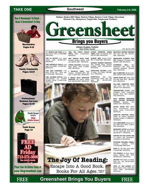Primary view of object titled 'Greensheet (Houston, Tex.), Vol. 36, No. 620, Ed. 1 Thursday, February 2, 2006'.