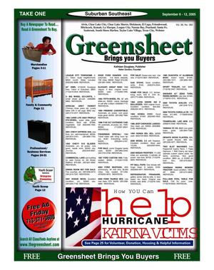 Greensheet (Houston, Tex.), Vol. 36, No. 362, Ed. 1 Tuesday, September 6, 2005