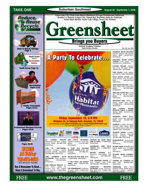 Greensheet (Houston, Tex.), Vol. 39, No. 350, Ed. 1 Tuesday, August 26, 2008