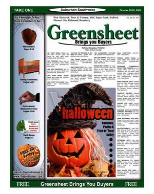 Greensheet (Houston, Tex.), Vol. 36, No. 441, Ed. 1 Thursday, October 20, 2005