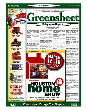 Greensheet (Houston, Tex.), Vol. 38, No. 61, Ed. 1 Tuesday, March 13, 2007