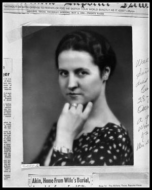 Primary view of object titled 'News Photo of Woman'.