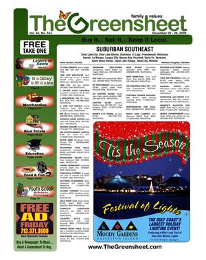 The Greensheet (Houston, Tex.), Vol. 40, No. 554, Ed. 1 Tuesday, December 22, 2009