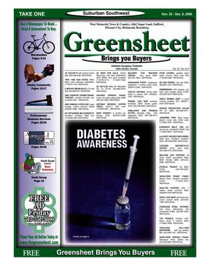 Greensheet (Houston, Tex.), Vol. 37, No. 513, Ed. 1 Thursday, November 30, 2006