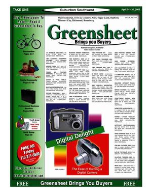Greensheet (Houston, Tex.), Vol. 36, No. 117, Ed. 1 Thursday, April 14, 2005