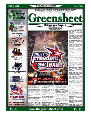 Greensheet (Houston, Tex.), Vol. 39, No. 254, Ed. 1 Tuesday, July 1, 2008