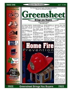 Greensheet (Houston, Tex.), Vol. 37, No. 261, Ed. 1 Thursday, July 6, 2006