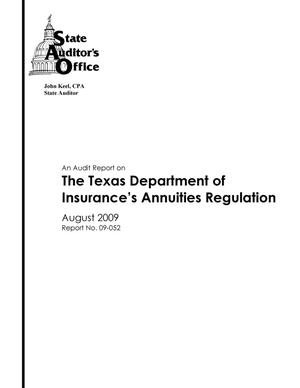An Audit Report on the Texas Department of Insurance's Annuities Regulation