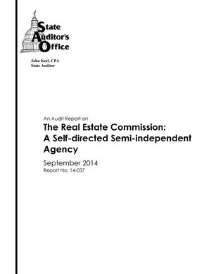 An Audit Report on the Real Estate Commission: A Self-directed Semi-independent Agency