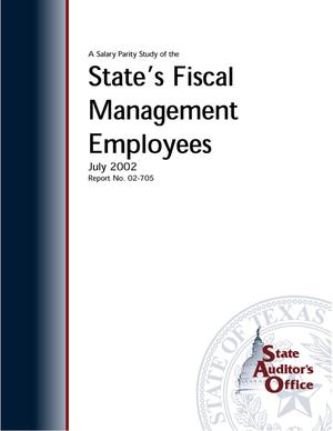 A Salary Parity Study of the State's Fiscal Management Employees