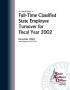 Thumbnail image of item number 1 in: 'An Annual Report on Full-Time Classified State Employee Turnover for Fiscal Year 2002'.