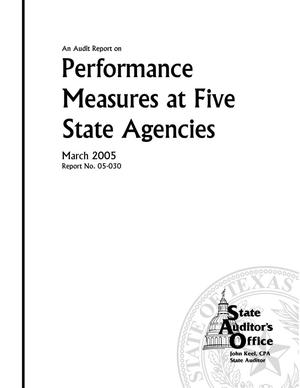 An Audit Report on Performance Measures at Five State Agencies