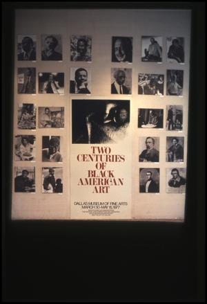 Primary view of object titled 'Two Centuries of Black American Art [Exhibition Photographs]'.