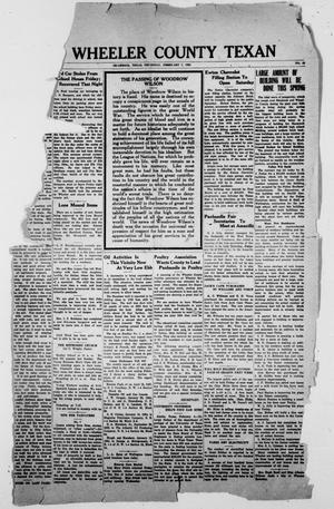 The Wheeler County Texan (Shamrock, Tex.), Vol. 20, No. 40, Ed. 1 Thursday, February 7, 1924