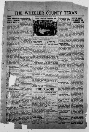 The Wheeler County Texan (Shamrock, Tex.), Vol. 20, No. 43, Ed. 1 Thursday, February 28, 1924