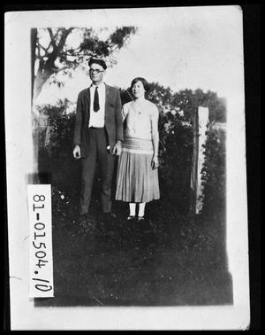 Primary view of object titled 'Man & Woman in Garden'.