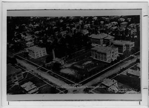 Primary view of object titled 'North Texas State Normal College, aerial view, 1919'.