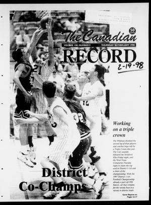 The Canadian Record (Canadian, Tex.), Vol. 108, No. 9, Ed. 1 Thursday, February 19, 1998