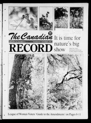 Primary view of object titled 'The Canadian Record (Canadian, Tex.), Vol. 107, No. 41, Ed. 1 Thursday, October 9, 1997'.