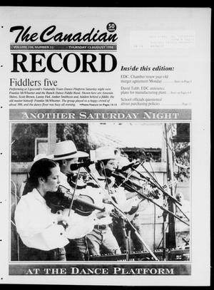 The Canadian Record (Canadian, Tex.), Vol. 108, No. 33, Ed. 1 Thursday, August 13, 1998