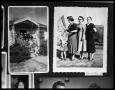 Photograph: Family on Porch; Women and Child in Yard