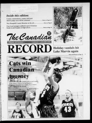 Primary view of object titled 'The Canadian Record (Canadian, Tex.), Vol. 108, No. 2, Ed. 1 Thursday, January 8, 1998'.