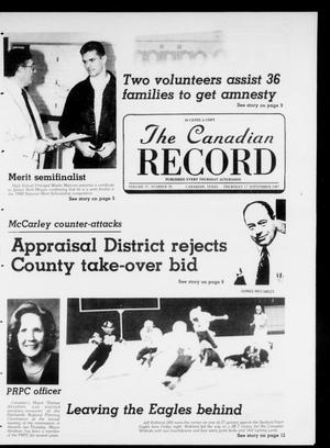 Primary view of object titled 'The Canadian Record (Canadian, Tex.), Vol. 97, No. 38, Ed. 1 Thursday, September 17, 1987'.