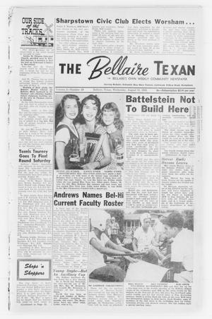 Primary view of object titled 'The Bellaire Texan (Bellaire, Tex.), Vol. 2, No. 29, Ed. 1 Wednesday, August 31, 1955'.