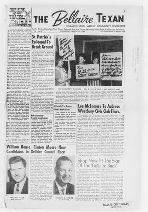 The Bellaire Texan (Bellaire, Tex.), Vol. 9, No. 3, Ed. 1 Wednesday, March 14, 1962