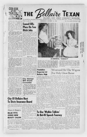 The Bellaire Texan (Bellaire, Tex.), Vol. 7, No. 34, Ed. 1 Wednesday, October 12, 1960