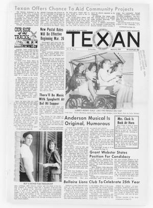 Primary view of object titled 'The Bellaire & Southwestern Texan (Bellaire, Tex.), Vol. 13, No. 3, Ed. 1 Wednesday, March 16, 1966'.