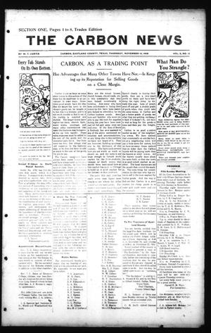 The Carbon News (Carbon, Tex.), Vol. 8, No. 12, Ed. 1 Thursday, November 19, 1908