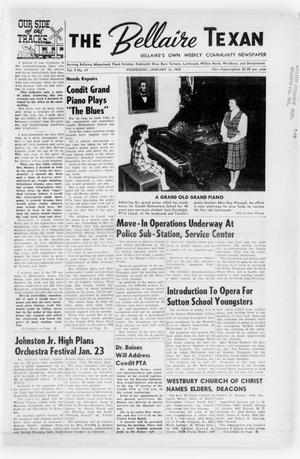 The Bellaire Texan (Bellaire, Tex.), Vol. 9, No. 47, Ed. 1 Wednesday, January 16, 1963