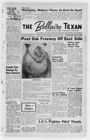 Primary view of object titled 'The Bellaire Texan (Bellaire, Tex.), Vol. 2, No. 39, Ed. 1 Wednesday, November 9, 1955'.