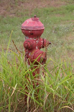 Red fire hydrant, Thurber