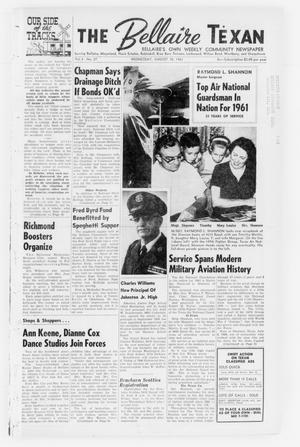 The Bellaire Texan (Bellaire, Tex.), Vol. 8, No. 27, Ed. 1 Wednesday, August 30, 1961