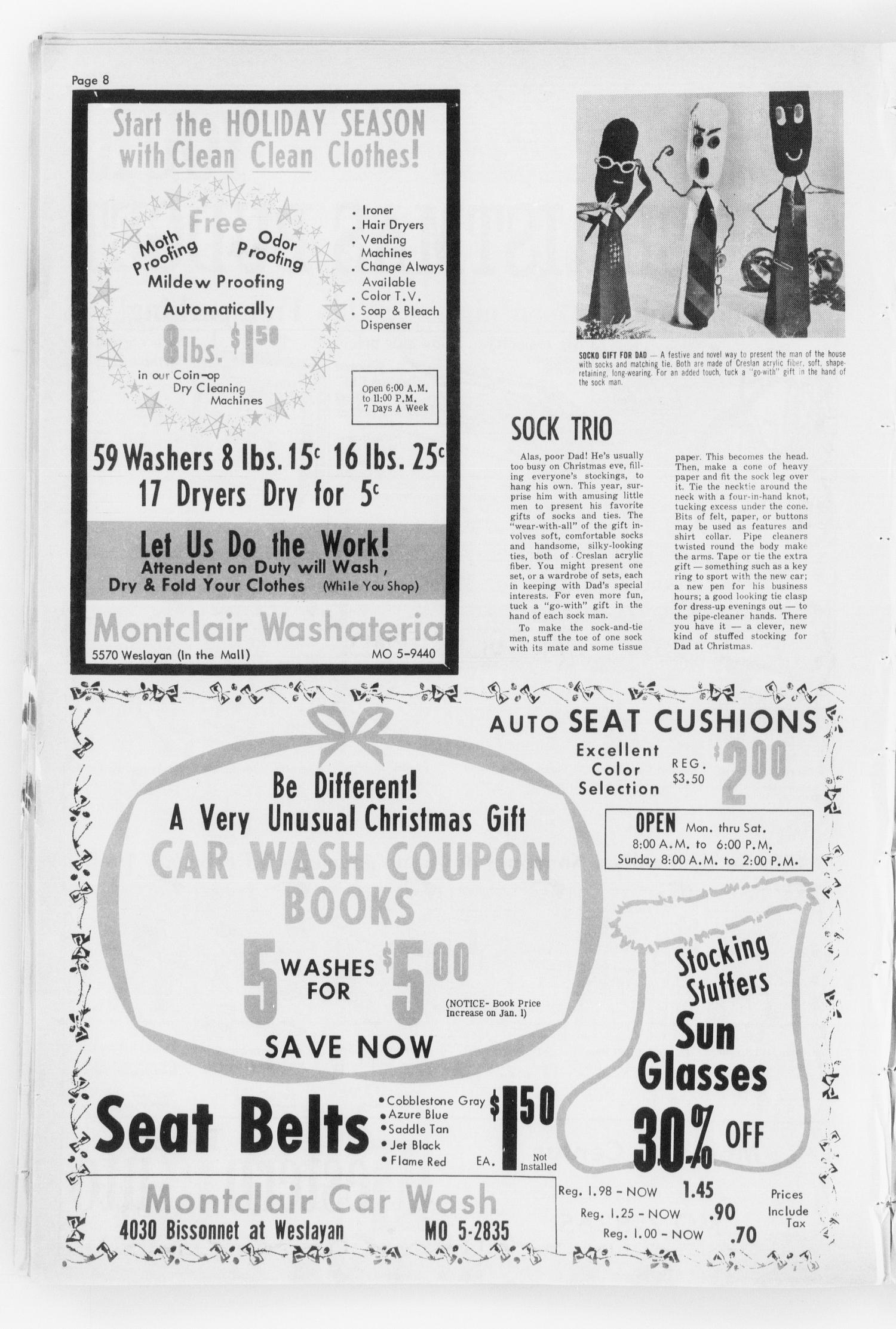 The Bellaire & Southwestern Texan (Bellaire, Tex.), Vol. 12, No. 39, Ed. 1 Wednesday, December 1, 1965
                                                
                                                    [Sequence #]: 62 of 82
                                                
