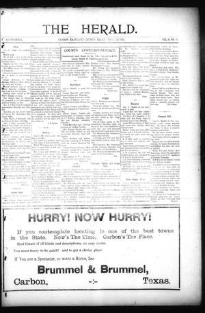 The Herald. (Carbon, Tex.), Vol. 6, No. 47, Ed. 1 Friday, July 12, 1907