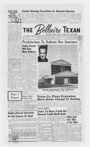 The Bellaire Texan (Bellaire, Tex.), Vol. 4, No. 31, Ed. 1 Wednesday, September 11, 1957