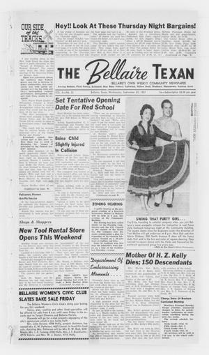 Primary view of object titled 'The Bellaire Texan (Bellaire, Tex.), Vol. 4, No. 33, Ed. 1 Wednesday, September 25, 1957'.