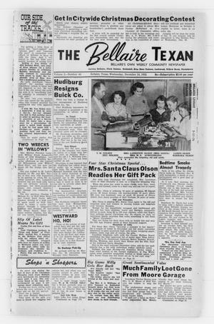 The Bellaire Texan (Bellaire, Tex.), Vol. 2, No. 44, Ed. 1 Wednesday, December 14, 1955