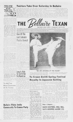 The Bellaire Texan (Bellaire, Tex.), Vol. 6, No. 10, Ed. 1 Wednesday, April 22, 1959