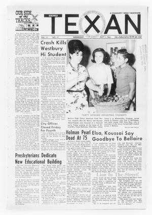 The Bellaire Texan (Bellaire, Tex.), Vol. 11, No. 17, Ed. 1 Wednesday, July 1, 1964
