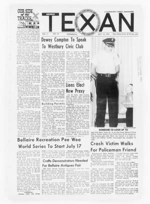 Primary view of object titled 'The Bellaire Texan (Bellaire, Tex.), Vol. 11, No. 19, Ed. 1 Wednesday, July 15, 1964'.
