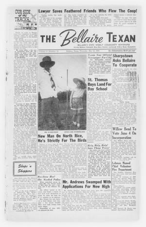 The Bellaire Texan (Bellaire, Tex.), Vol. 2, No. 13, Ed. 1 Thursday, May 12, 1955