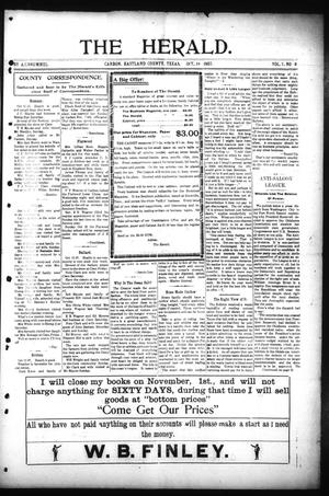 The Herald. (Carbon, Tex.), Vol. 7, No. 9, Ed. 1 Friday, October 18, 1907